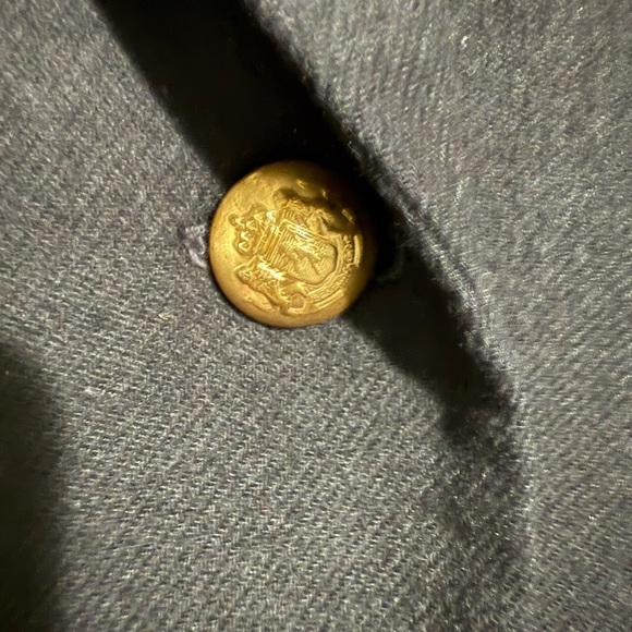 Pendleton Black Suit Pleated Front skirt Crown Crest on Blazer Front Slit - Picture 6 of 12